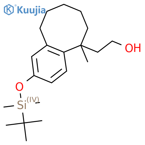 2-(2-((Tert-Butyldimethylsilyl)oxy)-5-methyl-5,6,7,8,9,10-hexahydrobenzo[8]annulen-5-yl)ethanol structure
