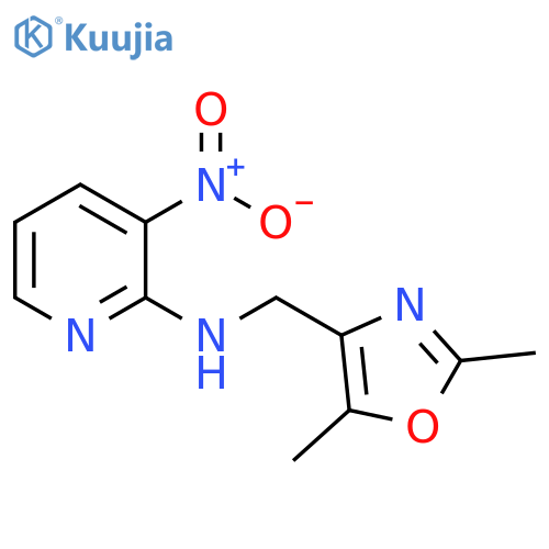 2-Pyridinamine, N-[(2,5-dimethyl-4-oxazolyl)methyl]-3-nitro- structure