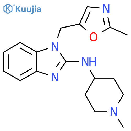 1H-Benzimidazol-2-amine,1-[(2-methyl-5-oxazolyl)methyl]-N-(1-methyl-4-piperidinyl)- structure