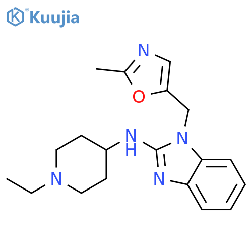 1H-Benzimidazol-2-amine,N-(1-ethyl-4-piperidinyl)-1-[(2-methyl-5-oxazolyl)methyl]- structure