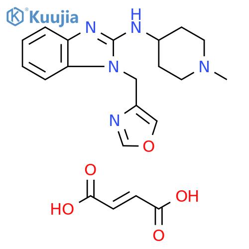 1H-Benzimidazol-2-amine,N-(1-methyl-4-piperidinyl)-1-(4-oxazolylmethyl)-, (E)-2-butenedioate(2:3) structure
