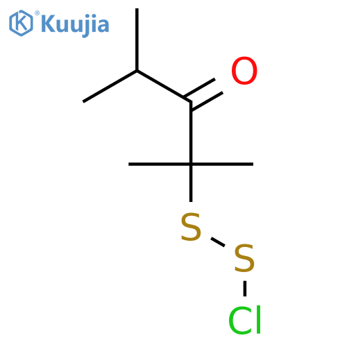 3-Pentanone, 2-(chlorodithio)-2,4-dimethyl- structure