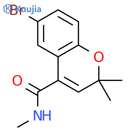 2H-1-Benzopyran-4-carboxamide, 6-bromo-N,2,2-trimethyl- structure