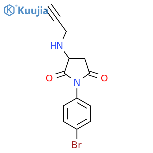 1-(4-Bromophenyl)-3-(prop-2-yn-1-ylamino)pyrrolidine-2,5-dione structure
