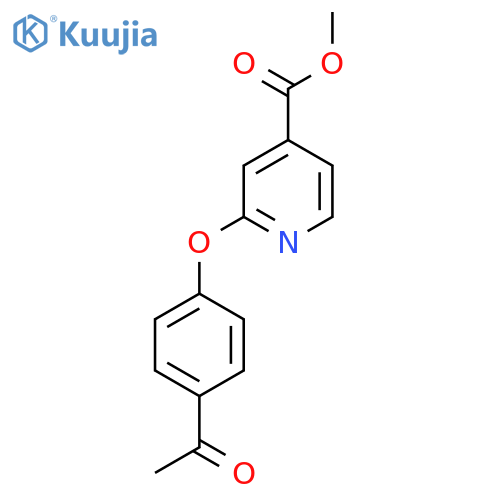 Methyl 2-(4-acetylphenoxy)isonicotinate structure