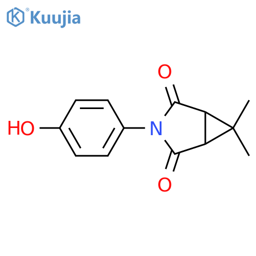 3-(4-Hydroxyphenyl)-6,6-dimethyl-3-azabicyclo3.1.0hexane-2,4-dione structure