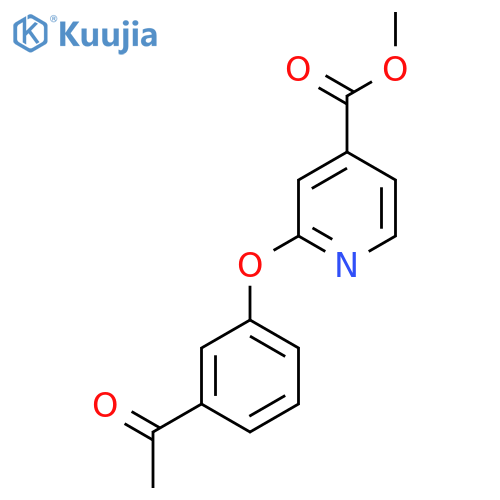Methyl 2-(3-acetylphenoxy)isonicotinate structure