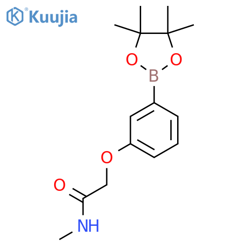 N-Methyl-2-(3-(4,4,5,5-tetramethyl-1,3,2-dioxaborolan-2-yl)phenoxy)acetamide structure