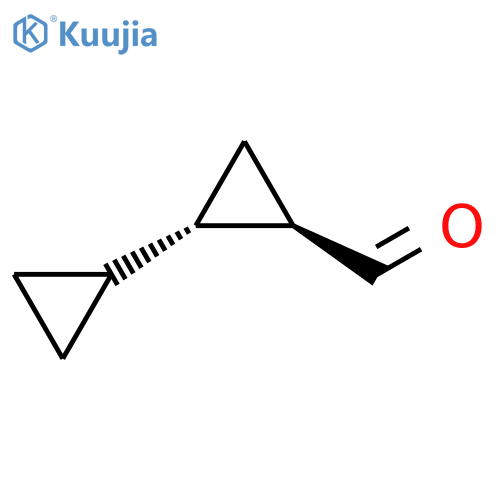[1,1'-Bicyclopropyl]-2-carboxaldehyde, trans- (9CI) structure