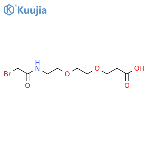 Bromoacetamido-PEG2-C2-acid structure