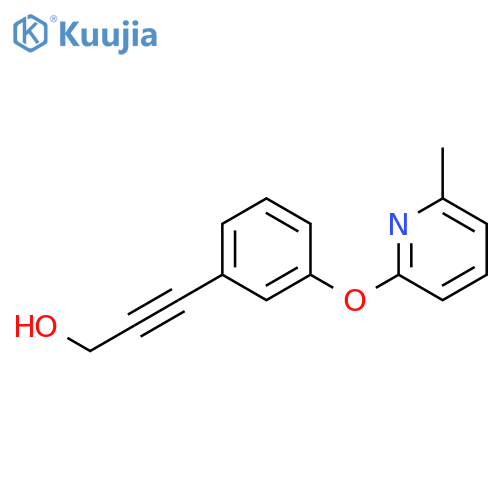 2-PROPYN-1-OL, 3-[3-[(6-METHYL-2-PYRIDINYL)OXY]PHENYL]- structure