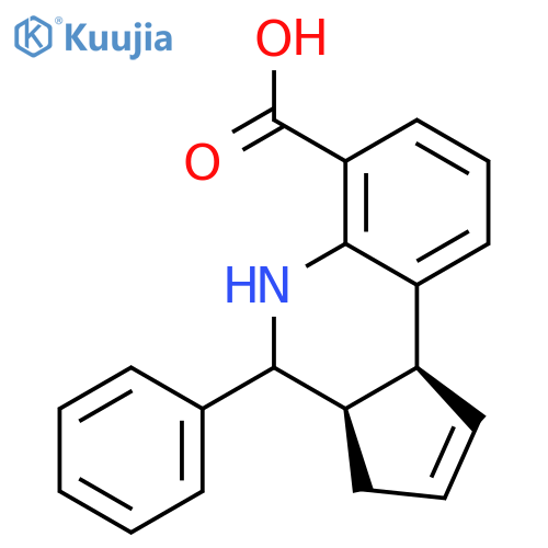 <br>(3Ar,9bs)-4-phenyl-3a,4,5,9b-tetrahydro-3h-cyclopenta[c]quinoline-6-carboxy lic acid structure