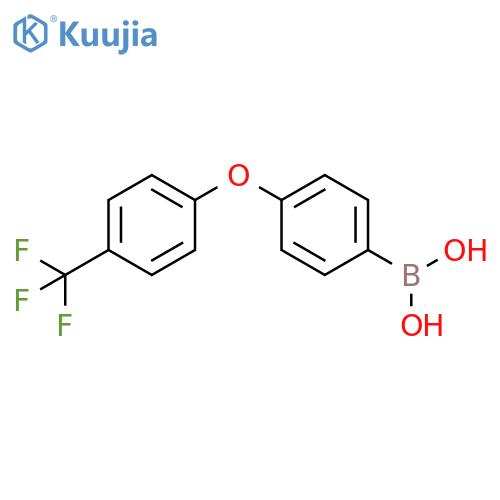 {4-4-(trifluoromethyl)phenoxyphenyl}boronic acid structure