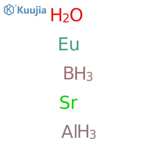 Aluminum boron europium strontium oxide structure