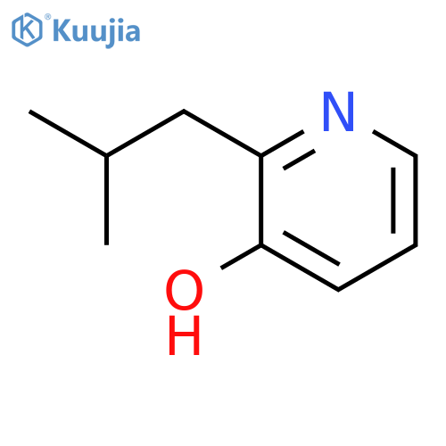 2-(2-methylpropyl)-3-Pyridinol structure