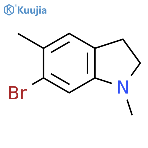 6-Bromo-1,5-dimethyl-2,3-dihydroindole structure