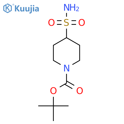 Tert-butyl 4-sulfamoylpiperidine-1-carboxylate structure