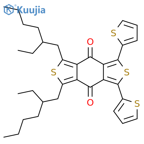 1,3-Bis(2-ethylhexyl)-5,7-di-2-thienyl-4H,8H-benzo1,2-c:4,5-c'dithiophene-4,8-dione structure