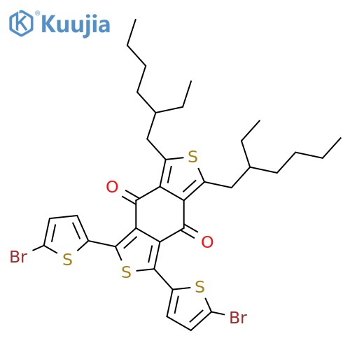 1,3-Bis(5-bromothiophen-2-yl)-5,7-bis(2-ethylhexyl)benzo[1,2-c:4,5-c']dithiophene-4,8-dione structure