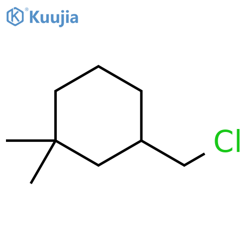 3-(chloromethyl)-1,1-dimethylcyclohexane structure