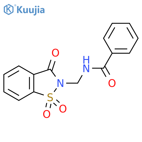 Benzamide, N-[(1,1-dioxido-3-oxo-1,2-benzisothiazol-2(3H)-yl)methyl]- structure