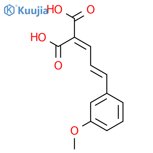 2-(3-(3-Methoxyphenyl)allylidene)malonic acid structure