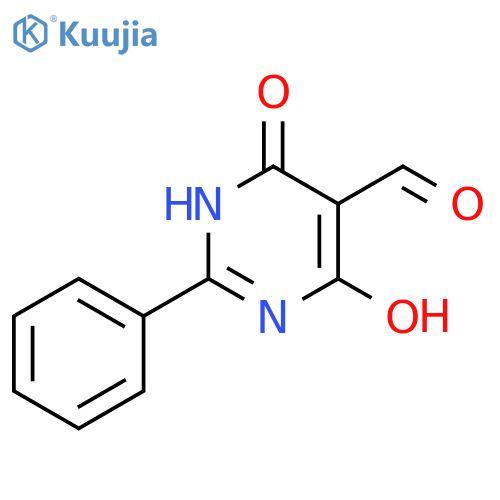 5-Pyrimidinecarboxaldehyde, 1,6-dihydro-4-hydroxy-6-oxo-2-phenyl- structure