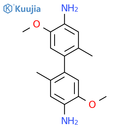 5,5'-Dimethoxy-2,2'-dimethylbiphenyl-4,4'-diamine structure