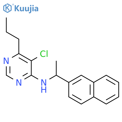 4-Pyrimidinamine, 5-chloro-N-[1-(2-naphthalenyl)ethyl]-6-propyl- structure