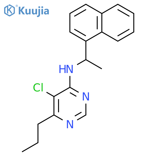 4-Pyrimidinamine, 5-chloro-N-[1-(1-naphthalenyl)ethyl]-6-propyl- structure