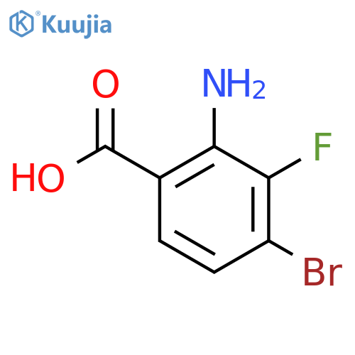 2-Amino-4-bromo-3-fluorobenzoic acid structure