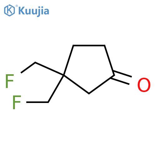 3,3-bis(fluoromethyl)cyclopentan-1-one structure
