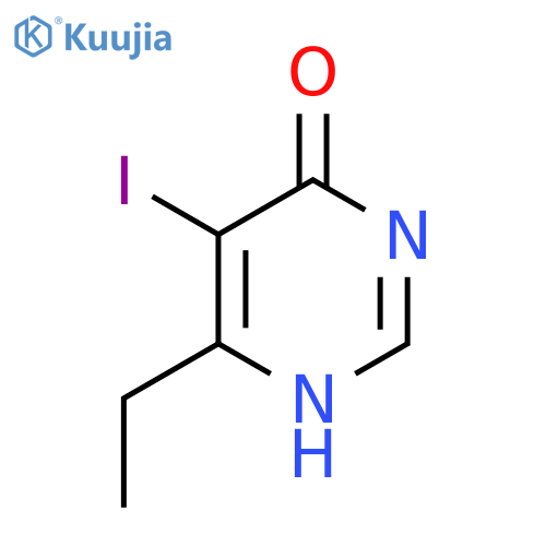6-Ethyl-5-iodopyrimidin-4(1H)-one structure