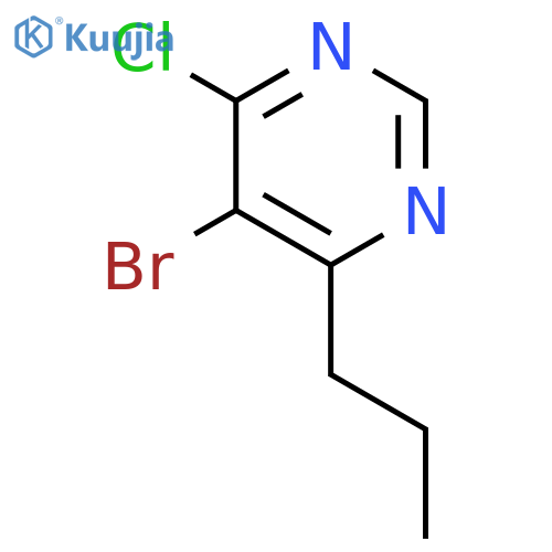 Pyrimidine, 5-bromo-4-chloro-6-propyl- structure