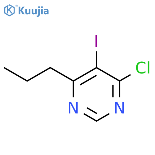 Pyrimidine, 4-chloro-5-iodo-6-propyl- structure