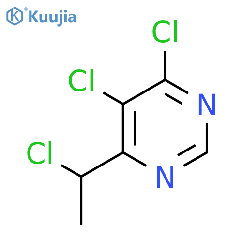 Pyrimidine, 4,5-dichloro-6-(1-chloroethyl)- structure