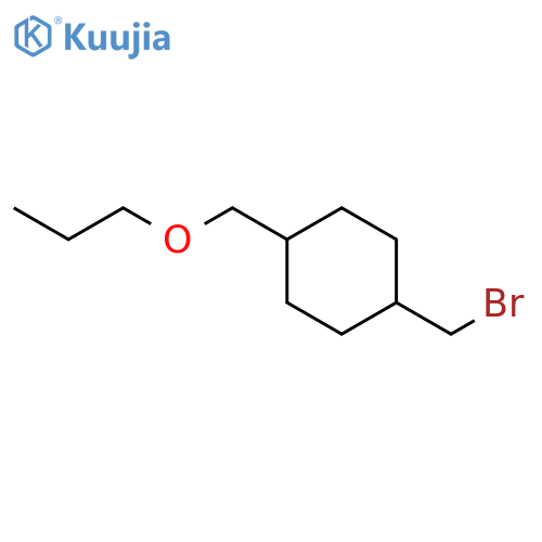 Cyclohexane, 1-(bromomethyl)-4-(propoxymethyl)- structure
