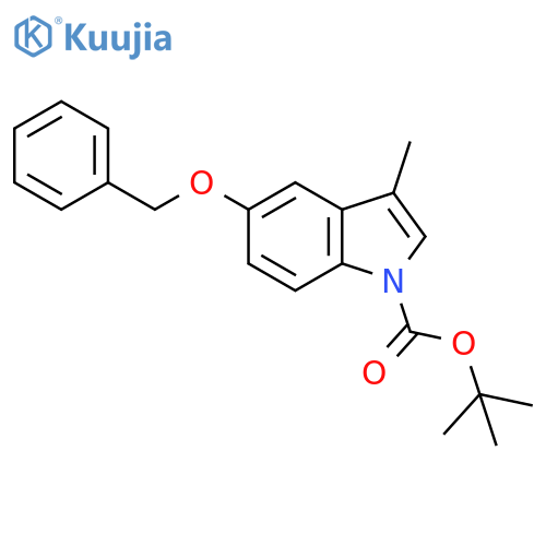 1H-Indole-1-carboxylic acid, 3-methyl-5-(phenylmethoxy)-, 1,1-dimethylethyl ester structure