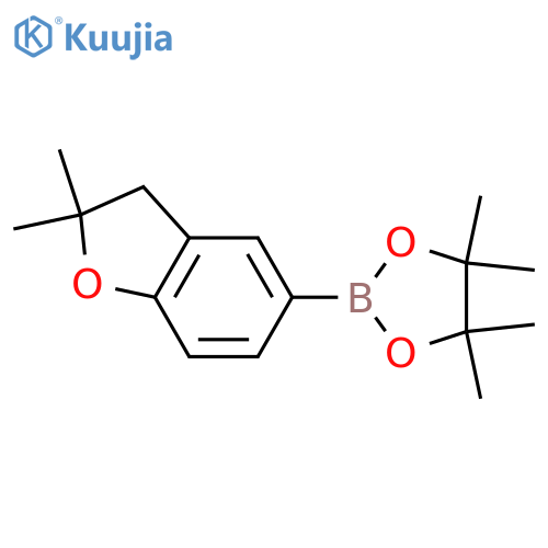 2-(2,2-dimethyl-2,3-dihydro-1-benzofuran-5-yl)-4,4,5,5-tetramethyl-1,3,2-dioxaborolane structure