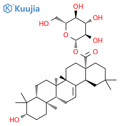 Oleanolic acid 28-O-β-D-glucopyranoside structure