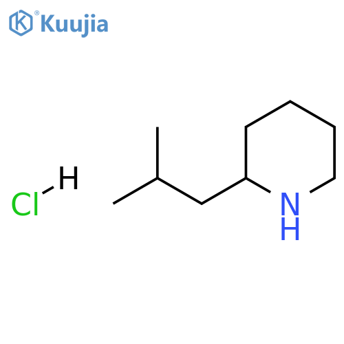 2-isobutylpiperidine;hydrochloride structure