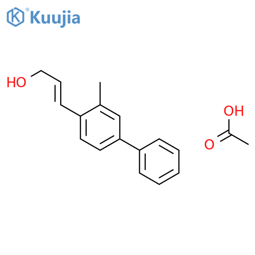 2-Propen-1-ol, 3-(3-methyl[1,1'-biphenyl]-4-yl)-, acetate, (E)- structure