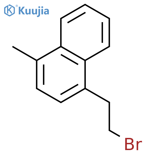 1-(2-bromoethyl)-4-methylnaphthalene structure
