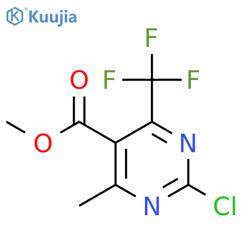 Methyl 2-chloro-4-methyl-6-(trifluoromethyl)pyrimidine-5-carboxylate structure