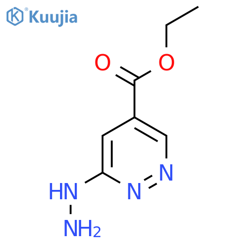 6-Hydrazino-pyridazine-4-carboxylic acid ethyl ester structure