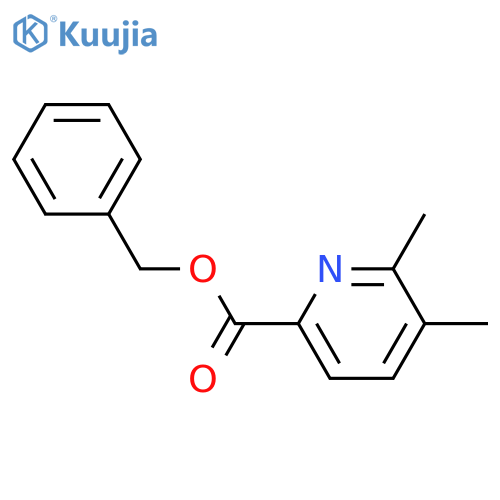 5,6-Dimethyl-2-pyridinecarboxylic acid; Benzyl ester structure