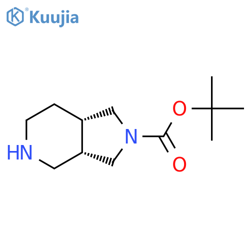 tert-butyl (3aS,7aS)-1,3,3a,4,5,6,7,7a-octahydropyrrolo[3,4-c]pyridine-2-carboxylate structure