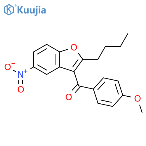 (2-Butyl-5-nitrobenzofuran-3-yl)(4-methoxyphenyl)methanone structure
