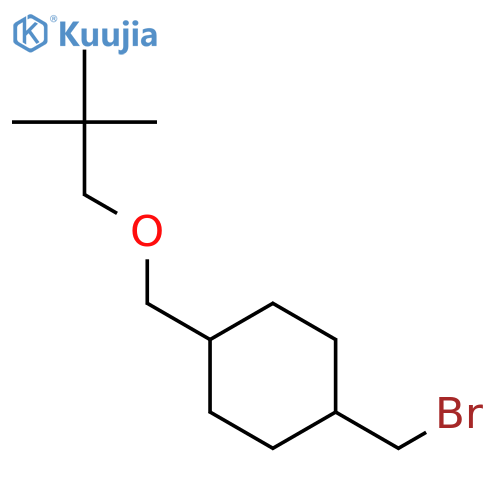 Cyclohexane, 1-(bromomethyl)-4-[(2,2-dimethylpropoxy)methyl]- structure