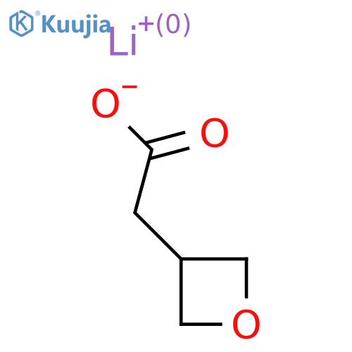 lithium salt;2-(oxetan-3-yl)acetic acid structure